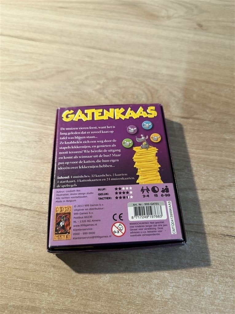 gatenkaas - 999 games - s6423, Verzenden, Zo goed als nieuw