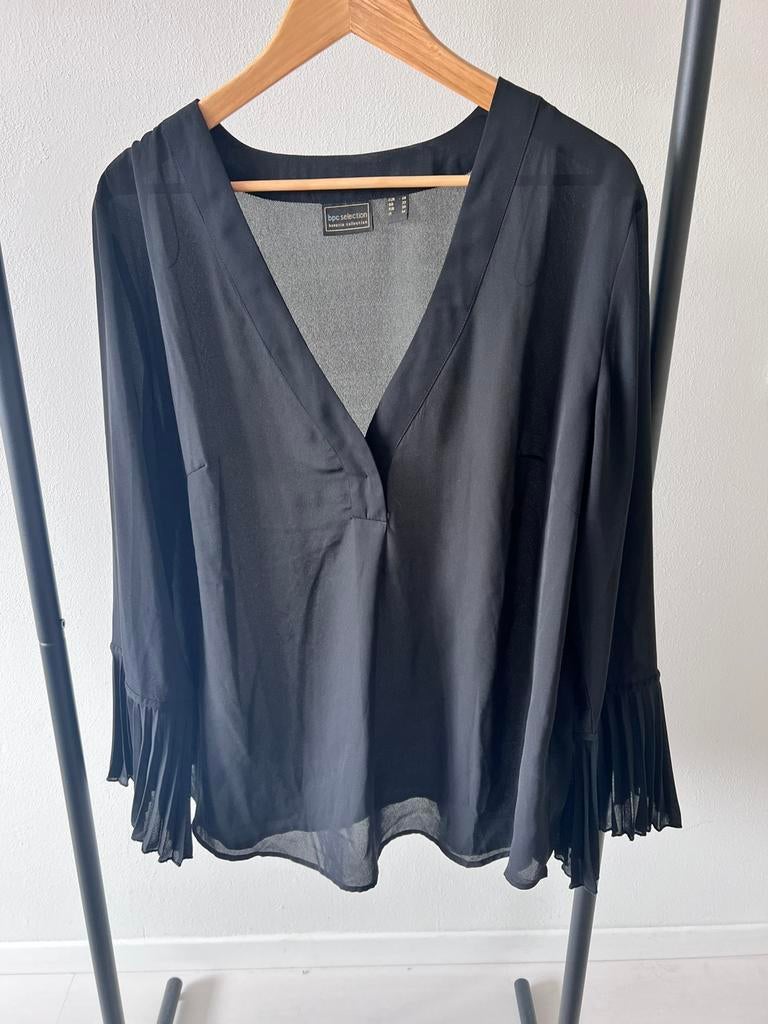 zwarte tuniek maat 48, Ophalen of Verzenden, Zo goed als nieuw, Zwart, Blouse of Tuniek