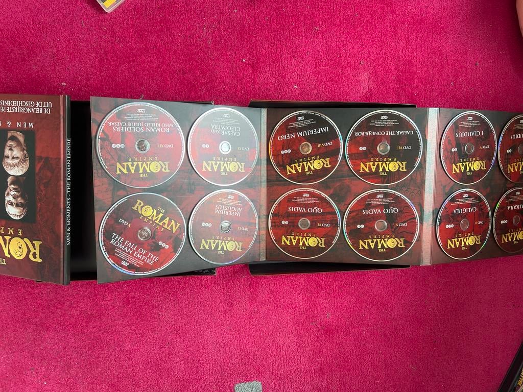The Roman Empire DVD Boxset met Boek - 12 DVD Collectie, Vanaf 12 jaar, Ophalen of Verzenden, Zo goed als nieuw, Boxset