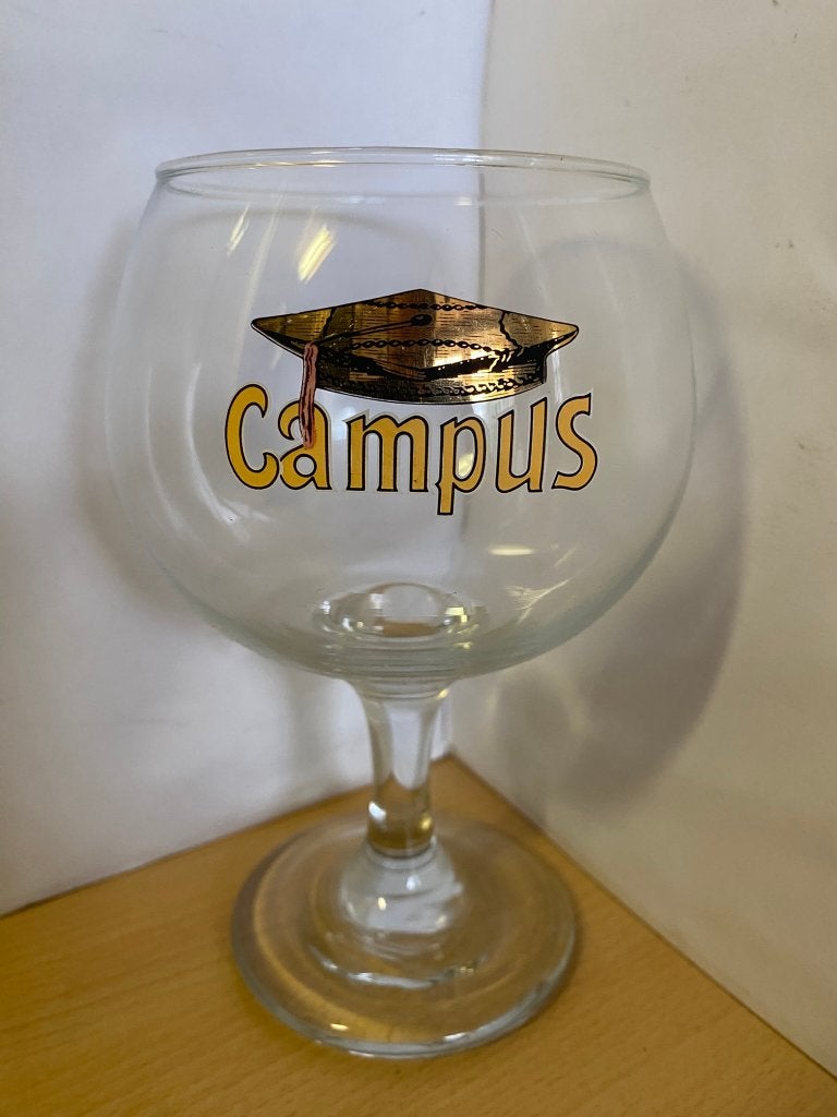 Campus bierglas 33cl, Ophalen of Verzenden, Zo goed als nieuw, Glas of Glazen, Overige merken