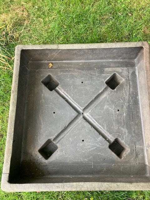 Kunststof polyesther plantenbak, Ophalen, Kunststof, Gebruikt, Minder dan 30 cm