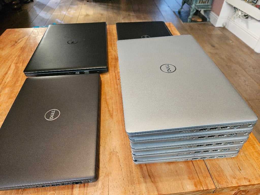 €100-250 Dell laptops 14-15 inch, Intel i5-10th, SSD, 2 tot 3 Ghz, Qwerty, 8 GB, 14 inch