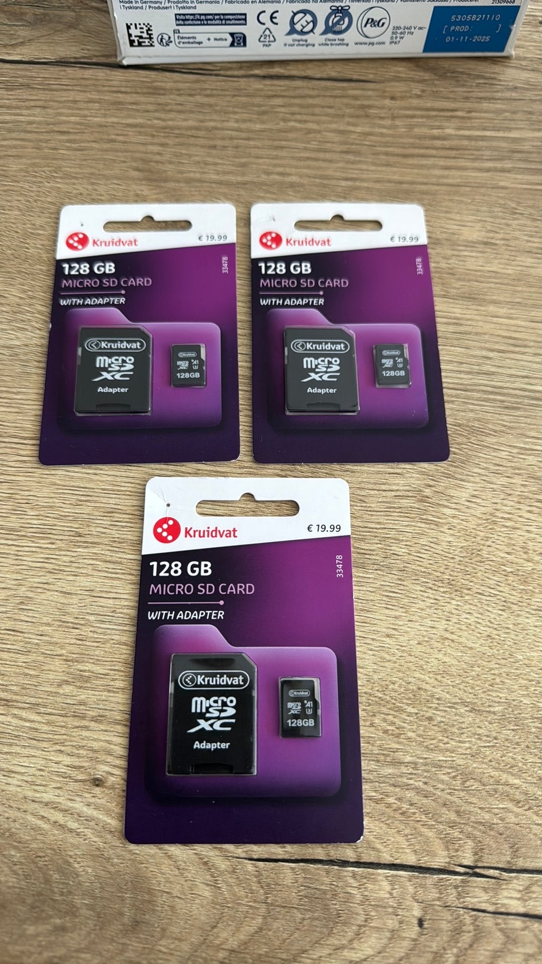 Kruidvat 128 GB Micro SD Kaart met Adapter, Computers en Software, Ophalen of Verzenden, Nieuw, Intern, Console