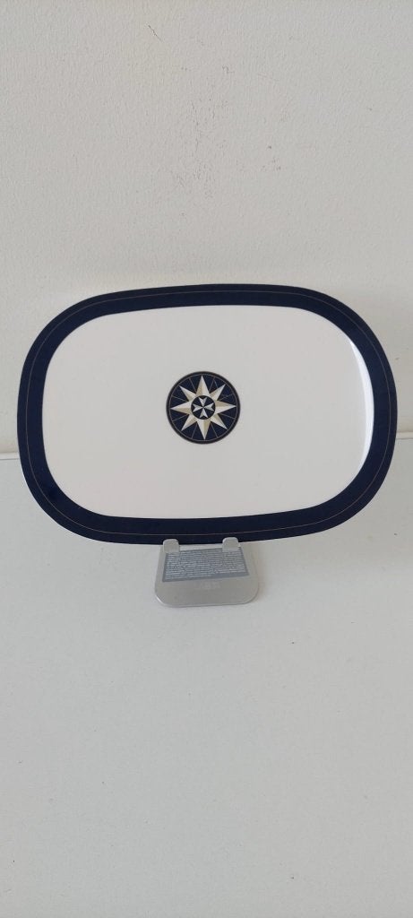 Mepal Windroos rechthoekige serveer schaal plank 25 x 18 cm, Eu, Eu, Ophalen of Verzenden, Zo goed als nieuw