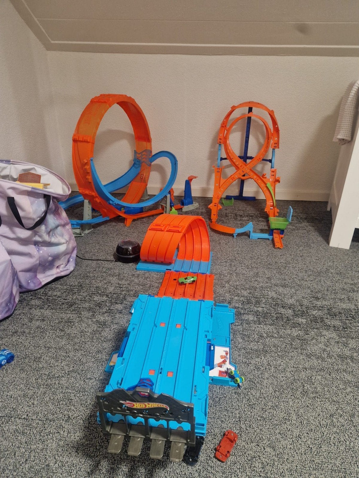 Hot Wheels banenpakket, 3 grote banen., Kinderen en Baby's, Speelgoed | Racebanen, Ophalen, Handmatig, Hot Wheels