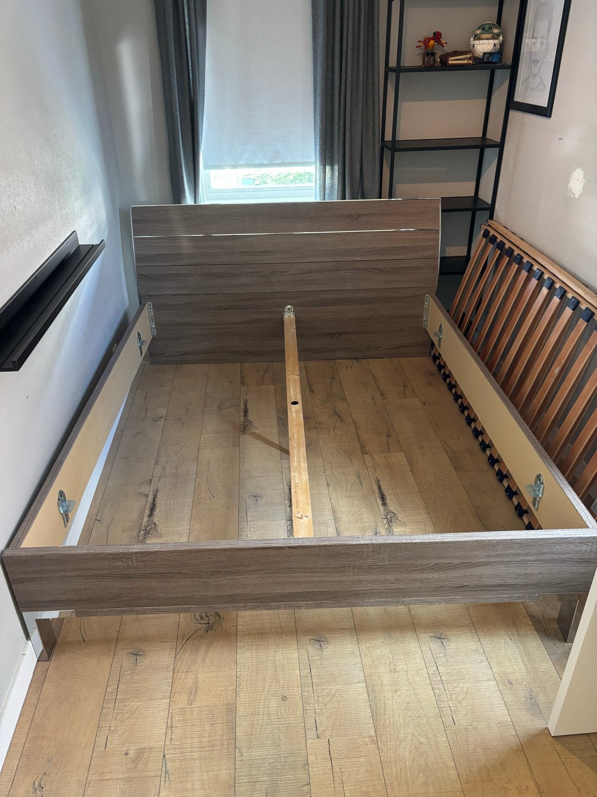 Tweepersoonsbed 160x200 met lattenbodems - Gratis af te hale, Huis en Inrichting, Ophalen, Gebruikt, Tweepersoons, 200 cm