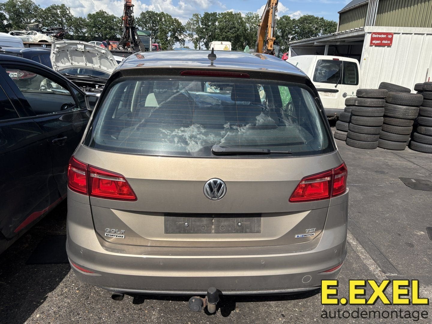 Achterklep Volkswagen Golf Sportsvan (AUVS) 2015-2021, Gebruikt, Volkswagen, Ophalen of Verzenden, Achter