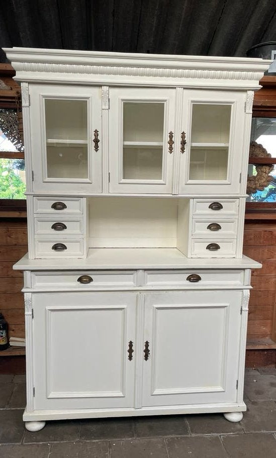 Brocante/antieke buffetkast, Ophalen, Gebruikt, 100 tot 150 cm, 200 cm of meer