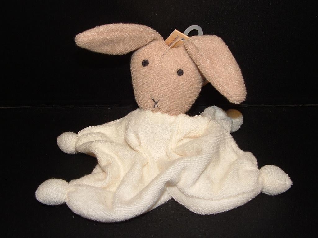 DIFRAX TUT KONIJN KNUFFELDOEKJE BADSTOF CREMEKLEURIG, Ophalen of Verzenden, Nieuw, Overige typen