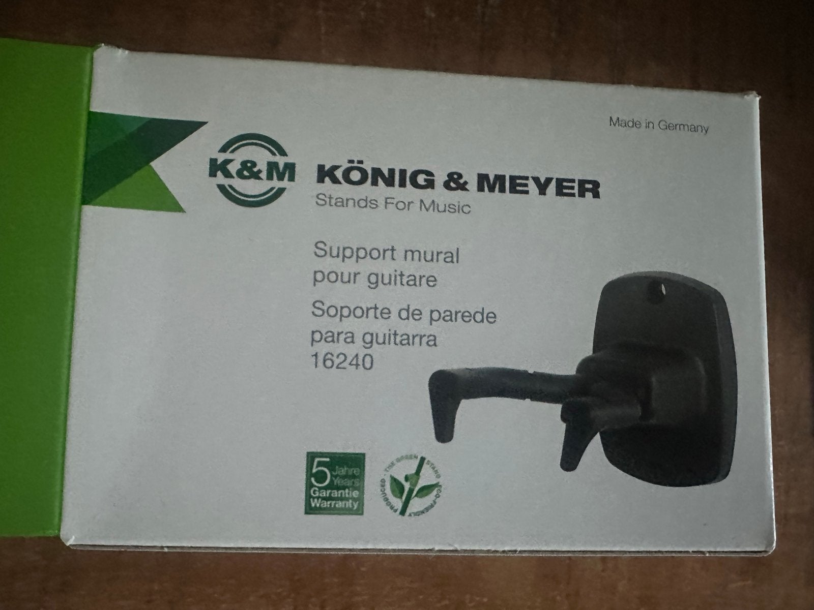 K&M König & Meyer Gitaar Muurbeugel 16240, Muziek en Instrumenten, Standaards, Ophalen, Nieuw, Instrumentstandaard, Gitaar