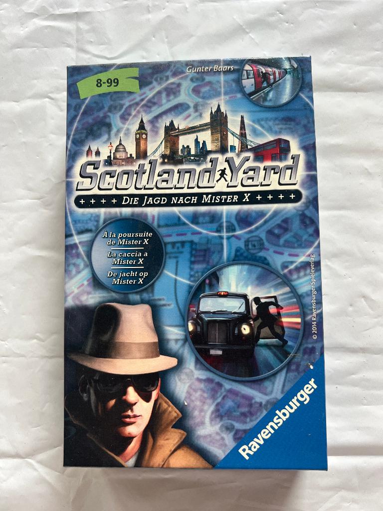 Scotland Yard bordspel Ravensburger detective strategiespel, Gebruikt, Verzenden, Ravensburger, Vijf spelers of meer