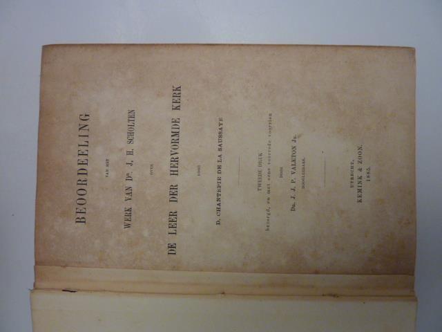 Leer der Herv. kerk - Beoordeling vh werk Dr.J.Scholten,, Boeken, Verzenden, Gelezen
