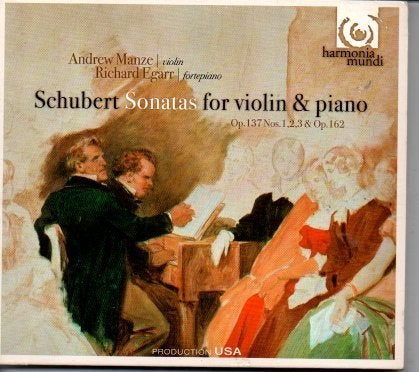 Schubert Sonatas for Violin & Piano - Andrew Manze, Kamermuziek, Schubert, Ophalen of Verzenden, Zo goed als nieuw