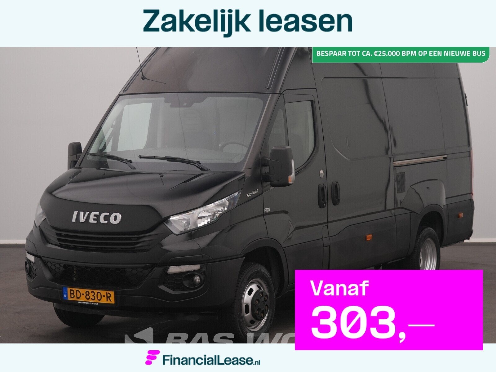 Iveco Daily 50C18 3.0L Dubbellucht L2H2 Airco Cruise Parkeer, Stof, Gebruikt, Euro 6, Iveco