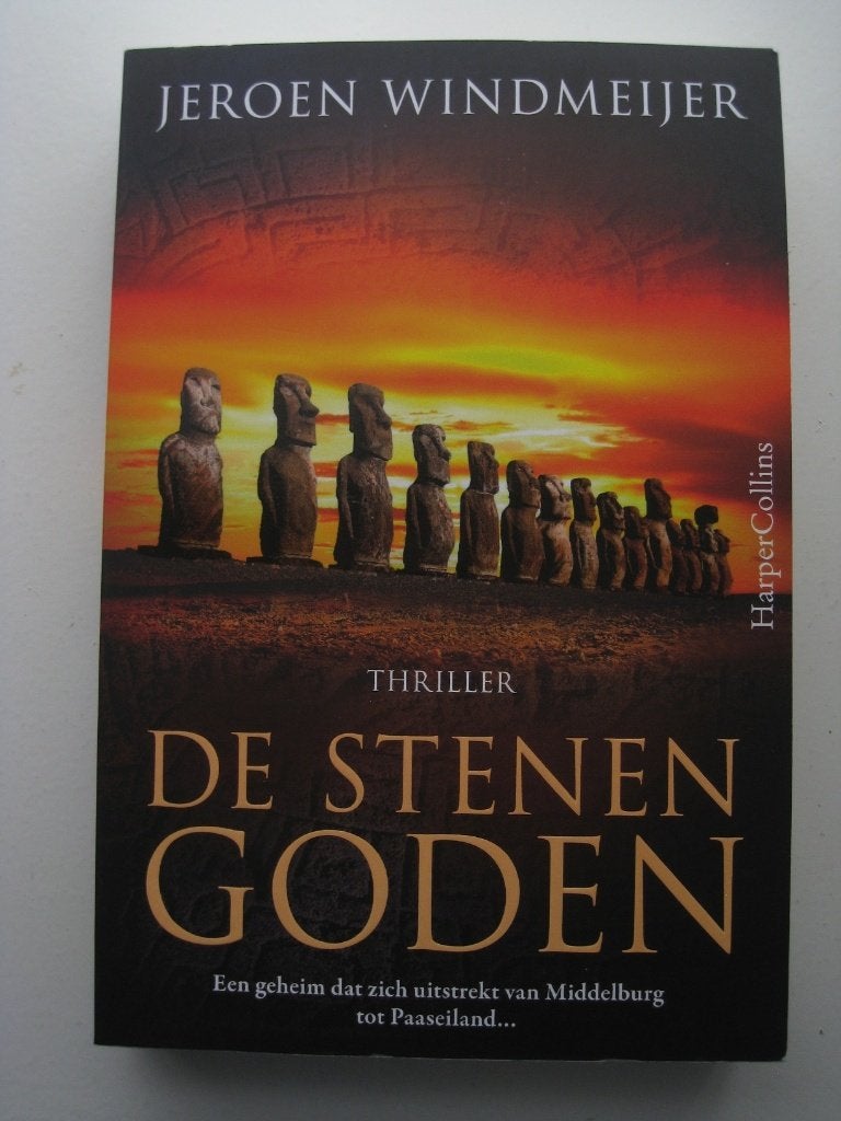 Jeroen Windmeijer - De stenen goden - gesigneerd, Boeken, Thrillers, Ophalen of Verzenden, Zo goed als nieuw, Nederland