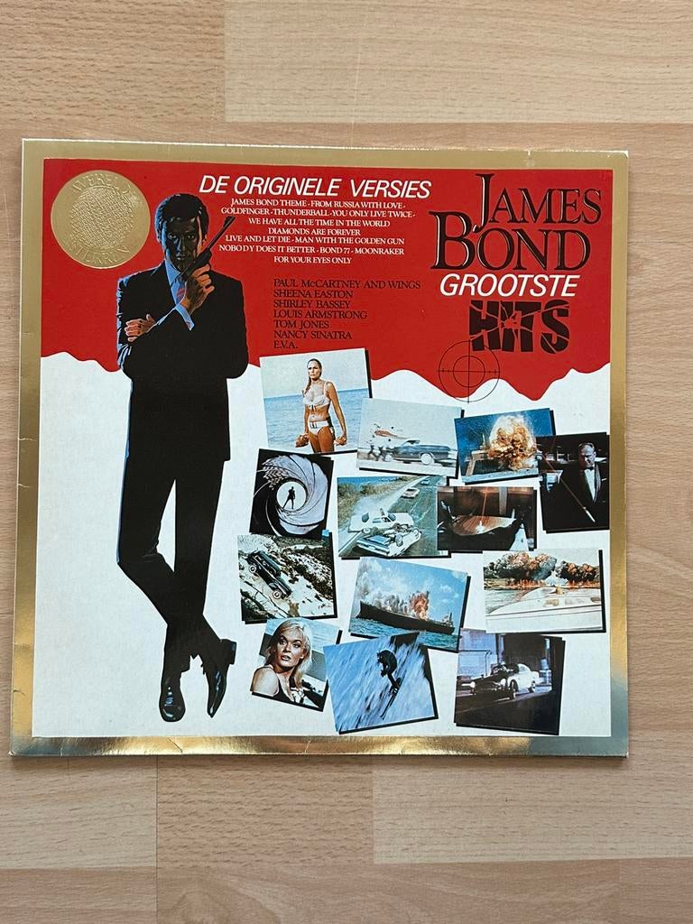 Various – James Bond Grootste Hits grammofoonplaat, Gebruikt, 1980 - 1989, Ophalen of Verzenden, Complilatie