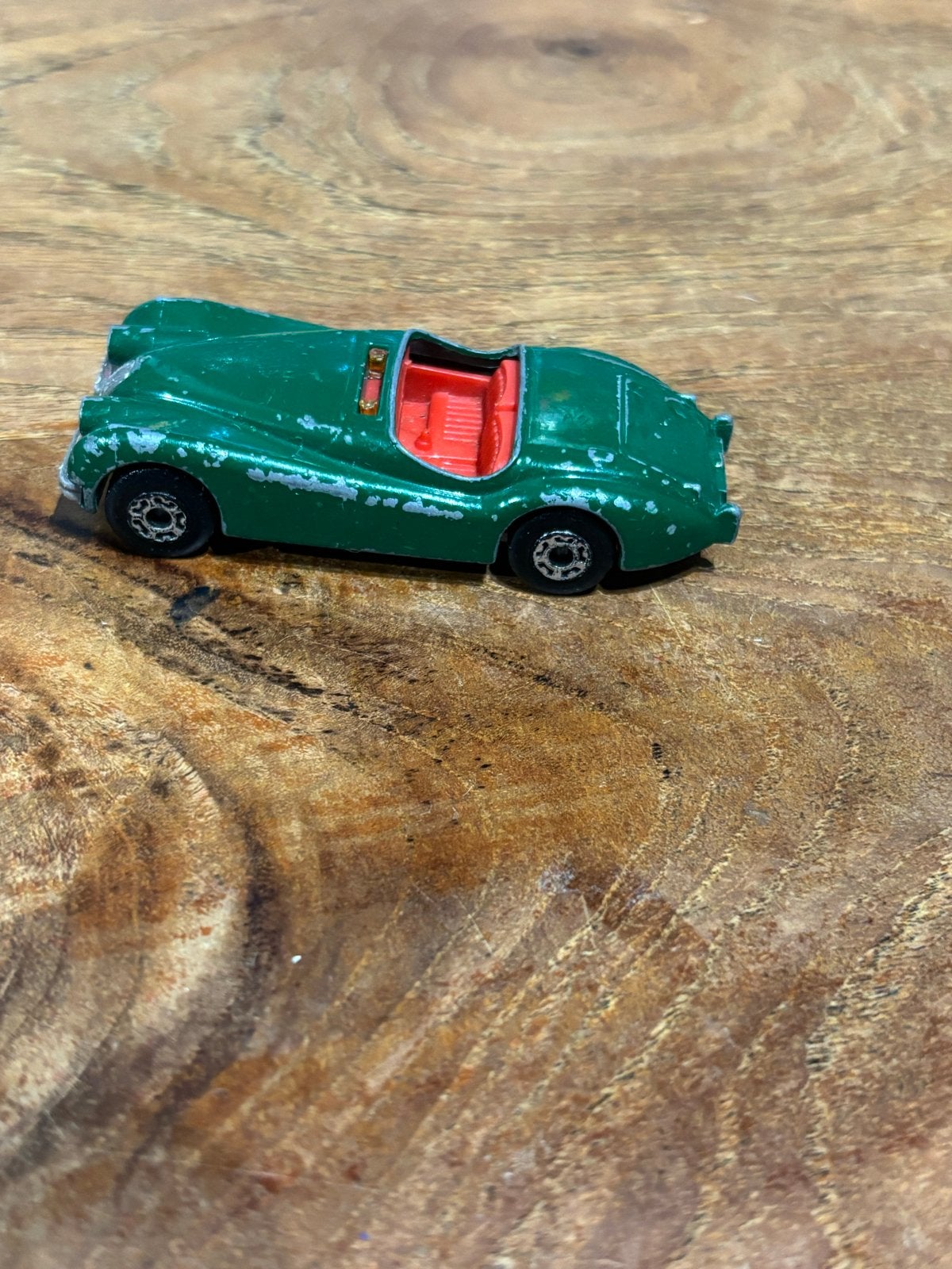 Matchbox Jaguar XK 120 - Groen (Made in Macau), Ophalen of Verzenden, Gebruikt