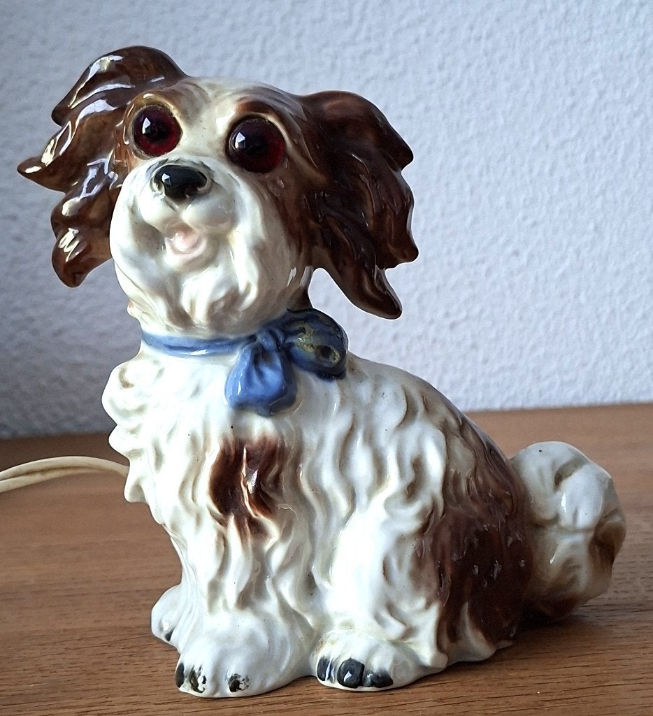 Porseleinen hondje-  Goebel parfumlampje - jaren 40/50, Verzamelen, Ophalen of Verzenden, Zo goed als nieuw, Dier