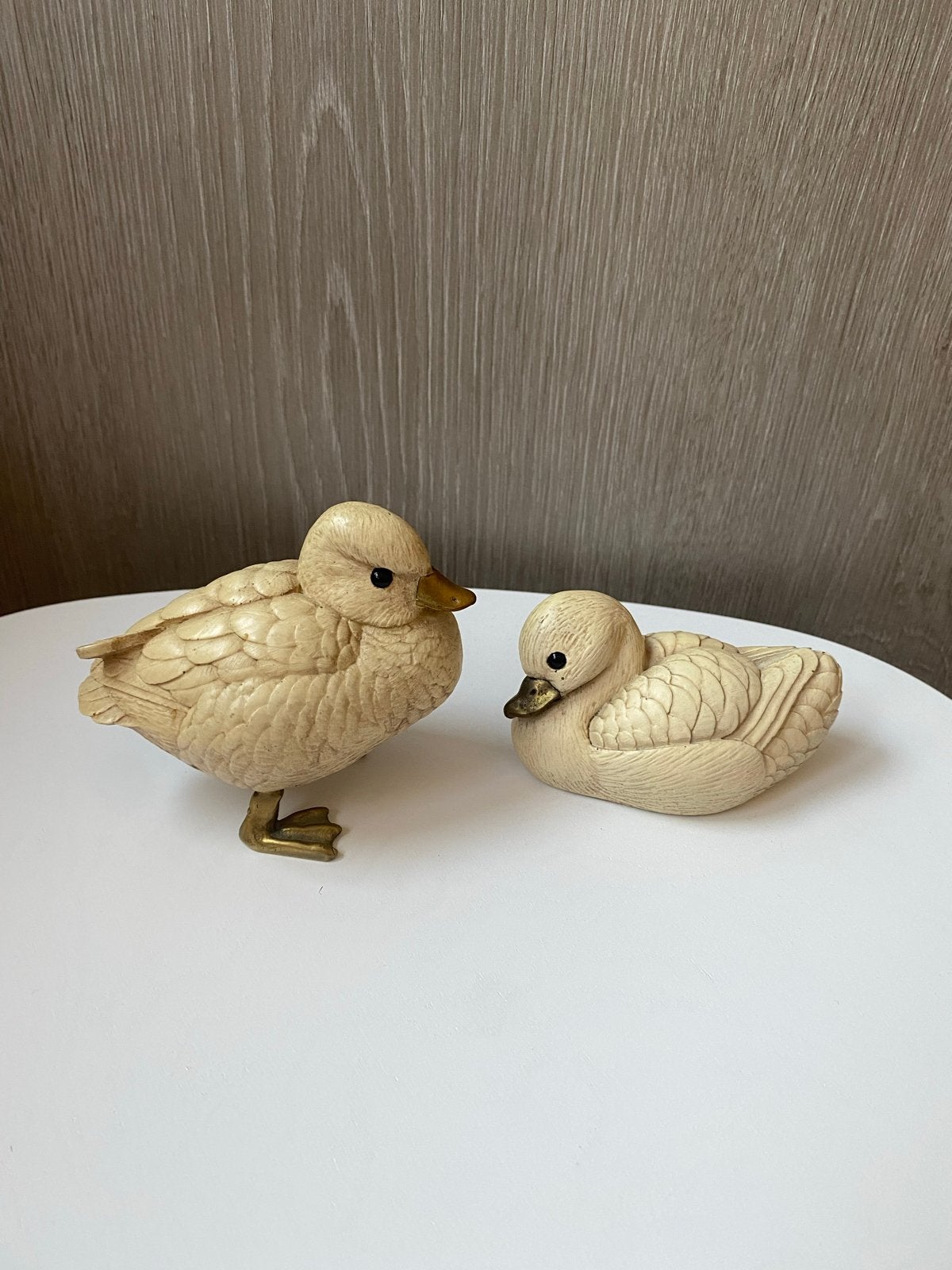 Zeven Elli Malevolti eenden beeldjes, Made in Italy, Ophalen of Verzenden, Zo goed als nieuw, Vogel, Beeldje of Figuurtje