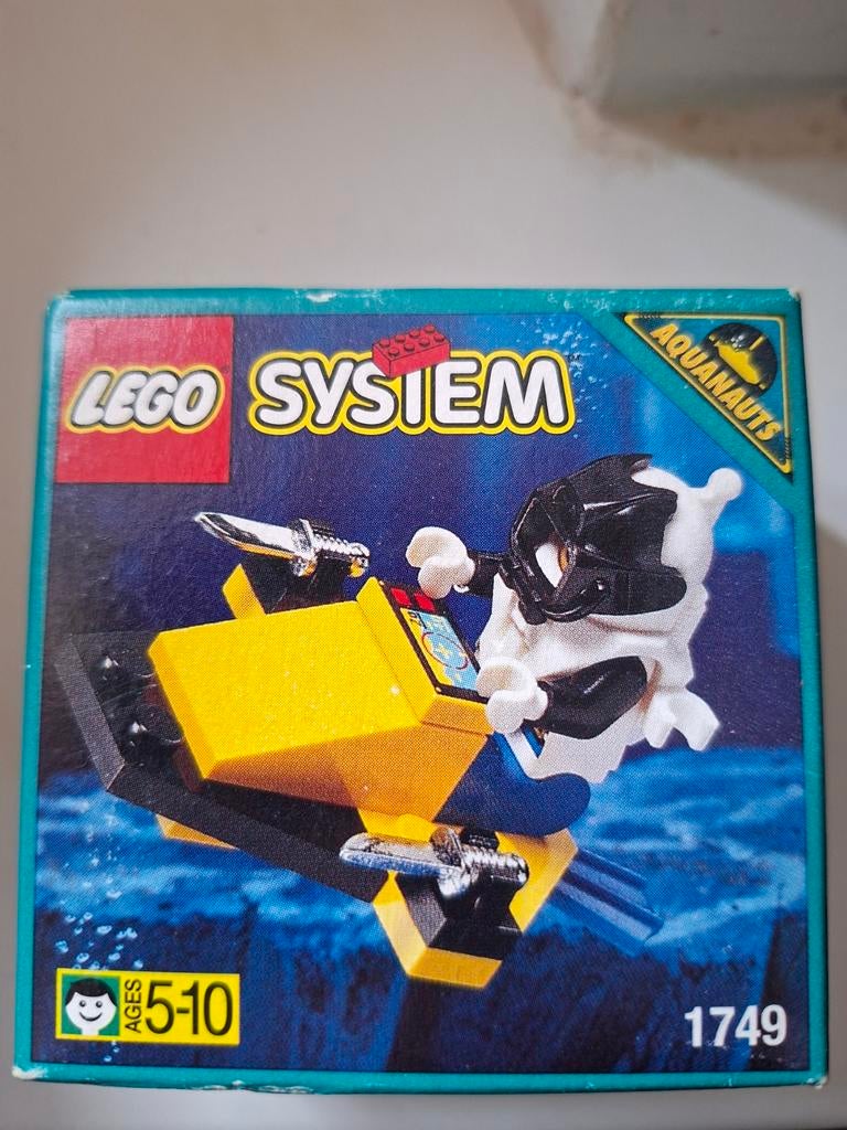 Lego Aquanauts 1749 - Vintage Complete Set, Overige thema's, Lego, Nieuw, Ophalen of Verzenden