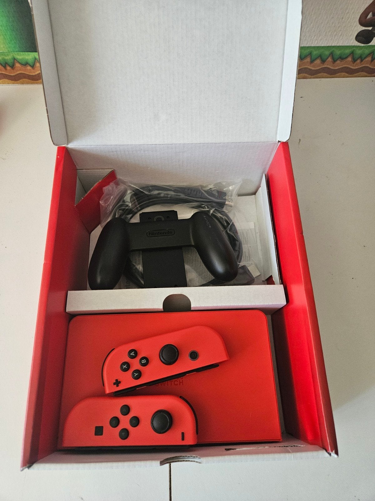 Nintendo Switch OLED Mario Red  & Joy-Cons zonder scherm, Spelcomputers en Games, Ophalen of Verzenden, X, X, X