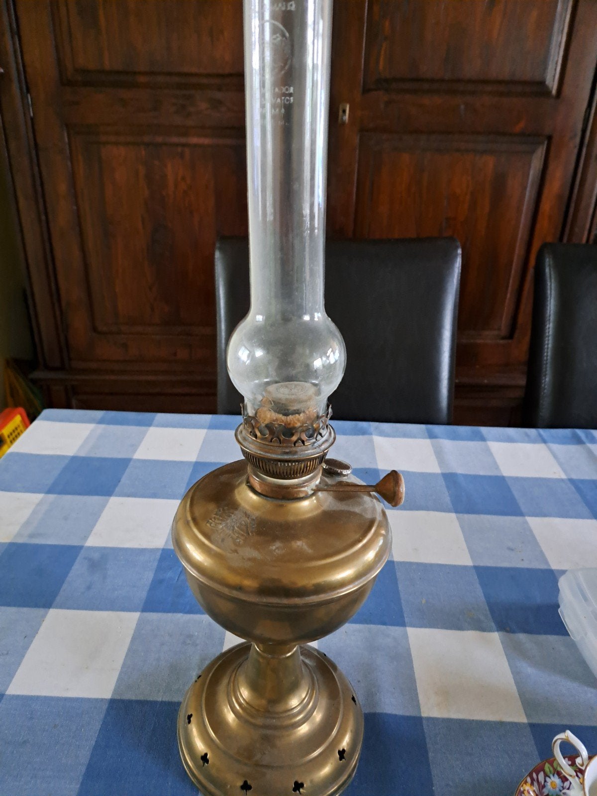 Oude olielamp, Antiek en Kunst, Ophalen