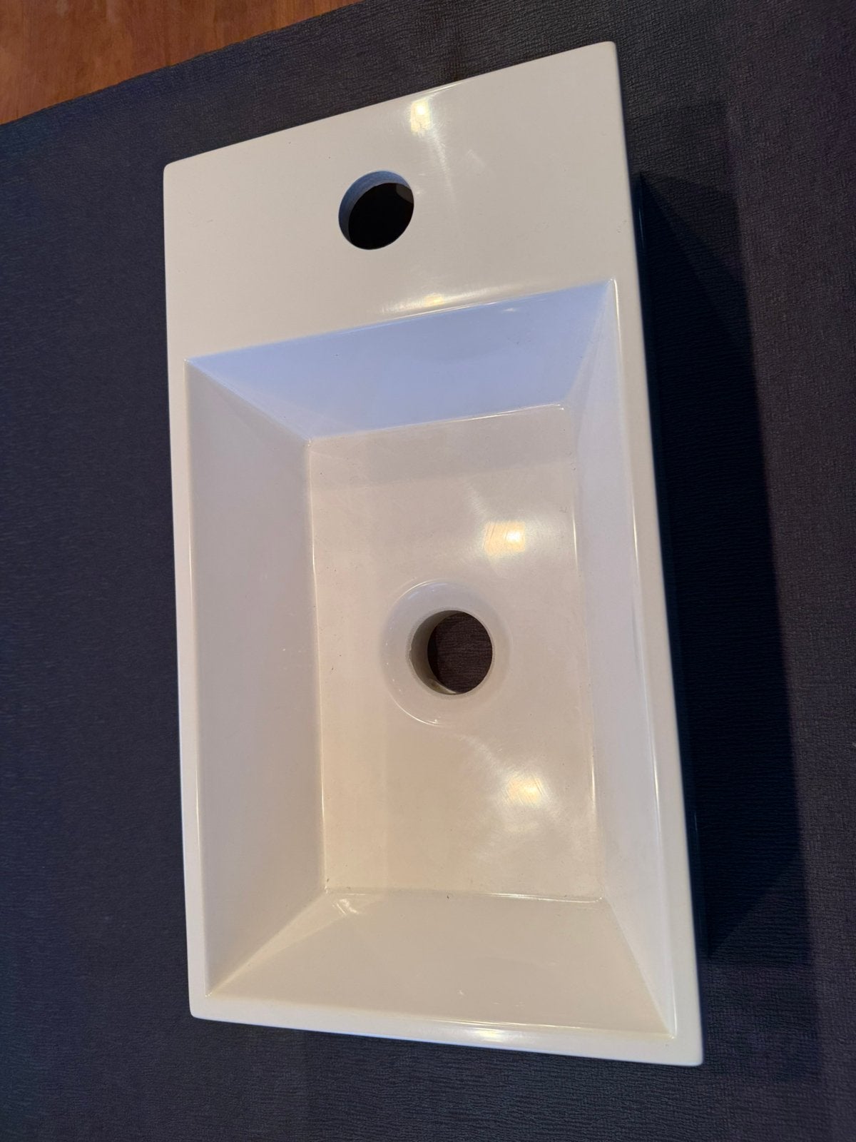 INK fontein polystone links, wit glans, Ophalen, Zo goed als nieuw