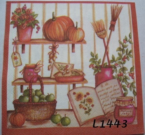 Servetten decoupage/bullet journal * Tuin L1443, Verzenden, Nieuw