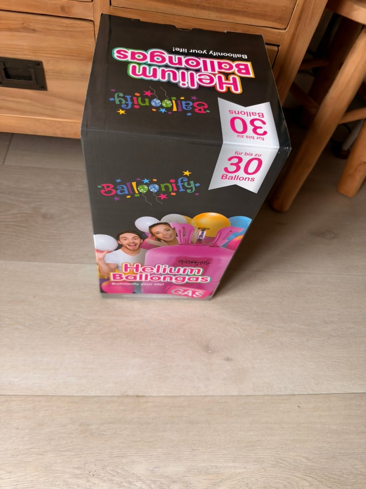 Helium tankje half vol, Ophalen of Verzenden, Gebruikt