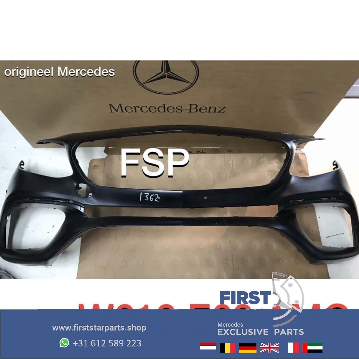 W213 E63 AMG VOORBUMPER ZWART WIT GRIJS Mercedes E Klasse 20