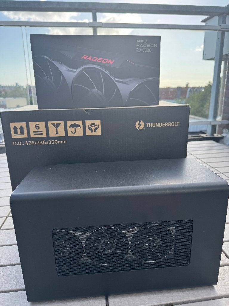 AMD RX 6800 + Razer Core X eGPU TB3, Computers en Software, Videokaarten, AMD, GDDR6, PCI-Express 4, Ophalen of Verzenden