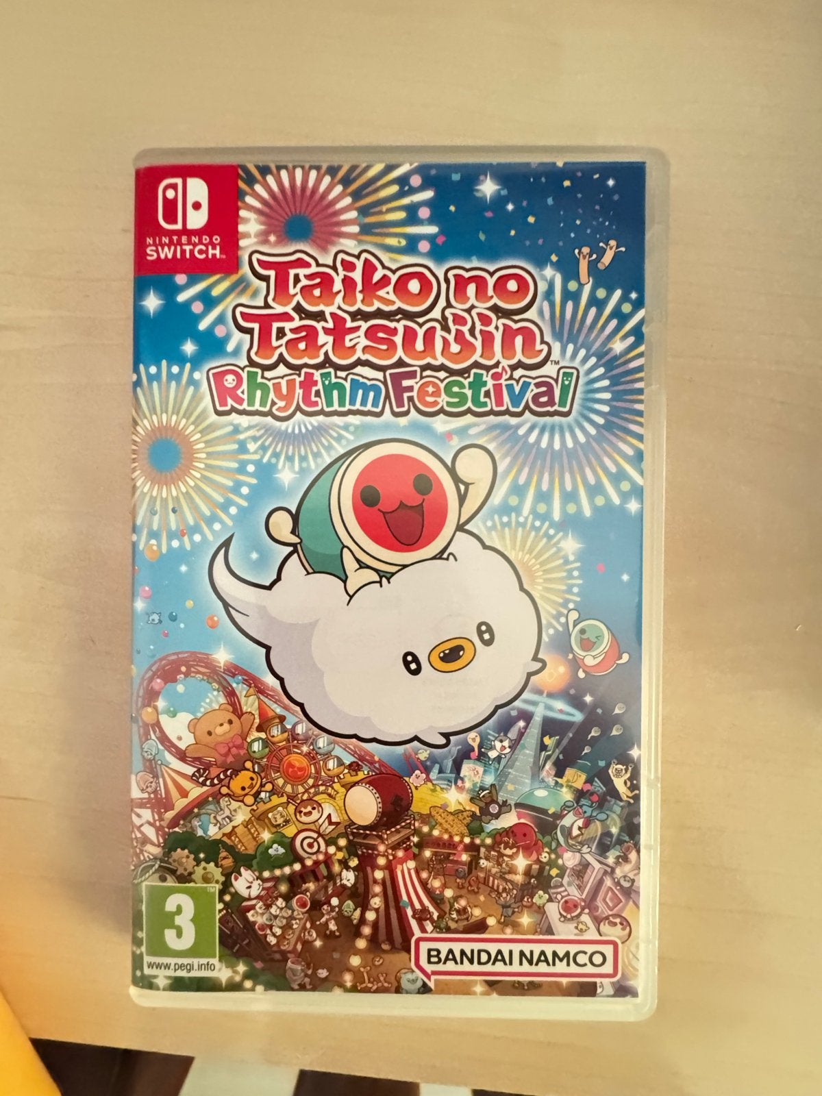 Taiko no Tatsujin Rhythm Festival + Drum Set voor Switch, Ophalen, Met games, Zo goed als nieuw, Switch Original