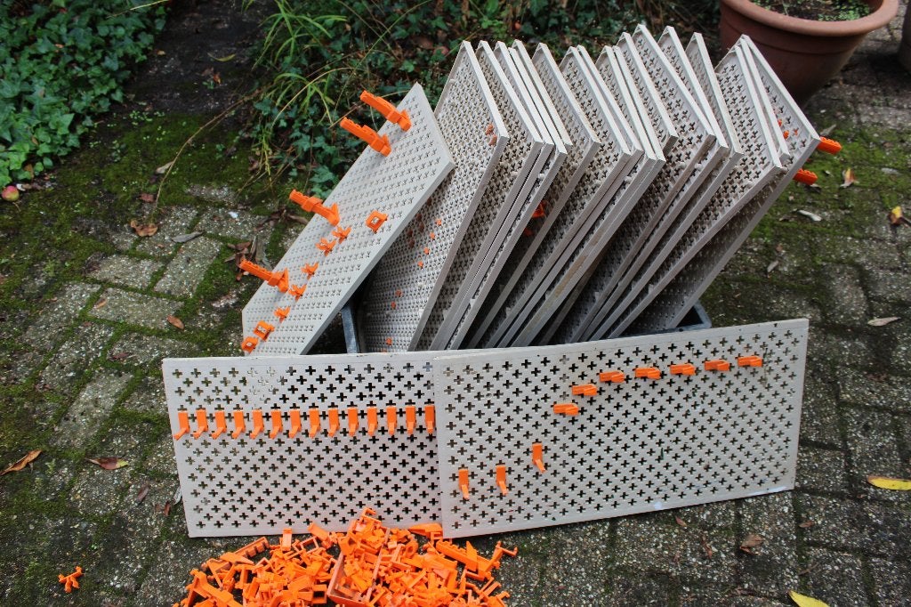 Robox systeemwand - Modulaire wandpanelen voor garage-hobby, Ophalen, Gebruikt