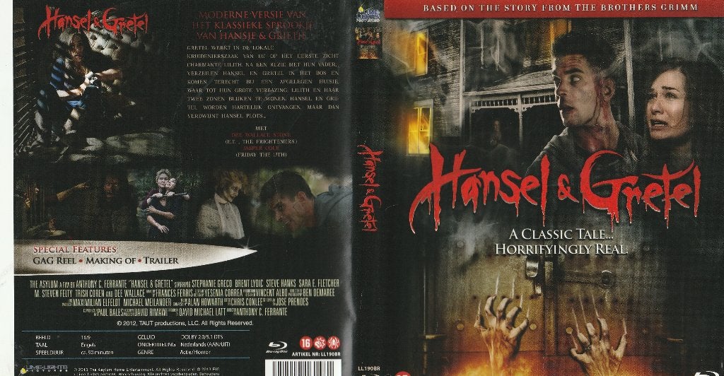 Hansel & Gretel Blu ray ( ned. ondert. ), Ophalen of Verzenden, Zo goed als nieuw, Horror