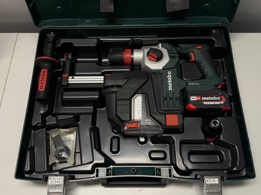 Metabo KHA 18 LTX BL 24 Quick Set ISA Accu Boorhamer, 600 watt of meer, Boor- en/of Breekhamer, Ophalen of Verzenden, Zo goed als nieuw