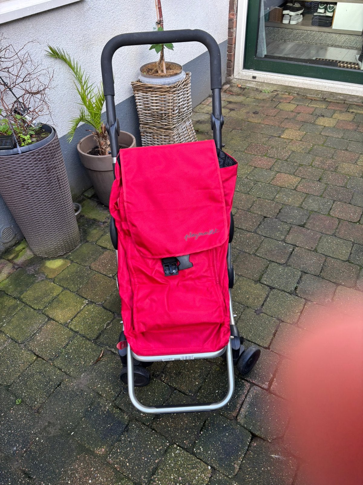 Playmarket trolley 4 wielen inklapbaar, Ophalen of Verzenden, Zo goed als nieuw, 30 cm of meer