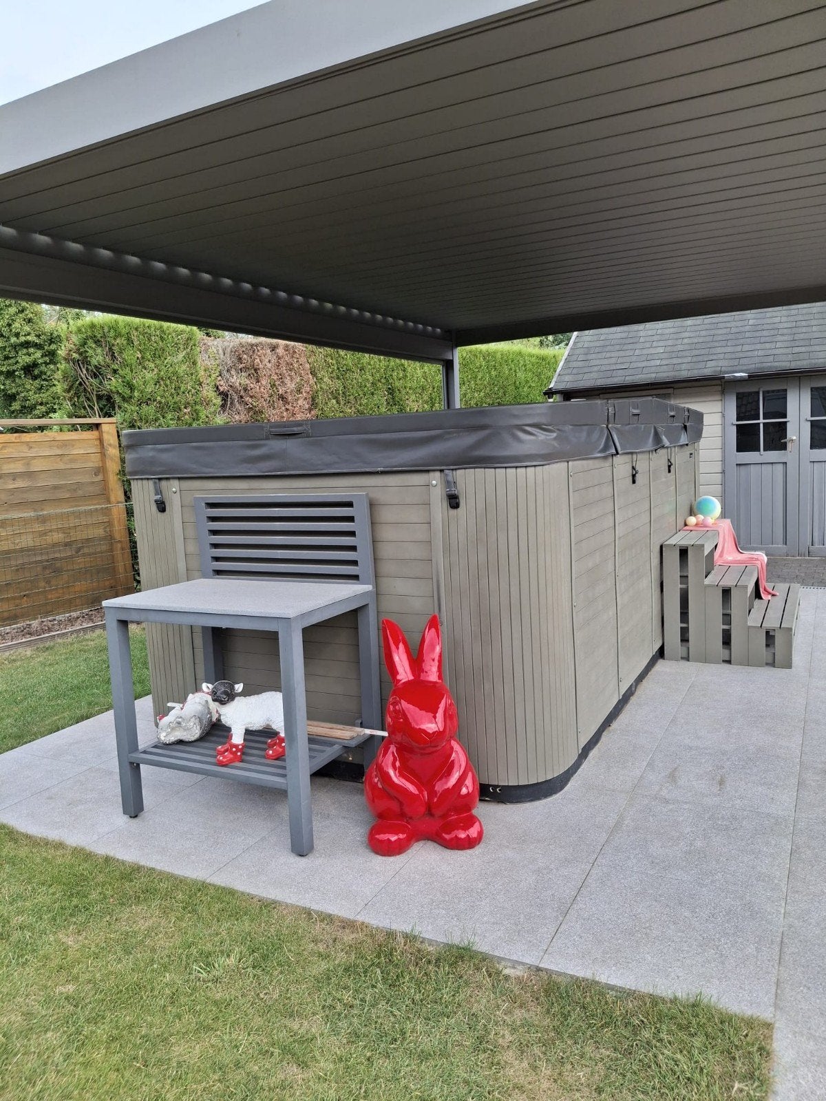 swimspa jacuzzi waterwave bromo prijsdaling!, Ophalen, Zo goed als nieuw, Afdekzeil, Vast