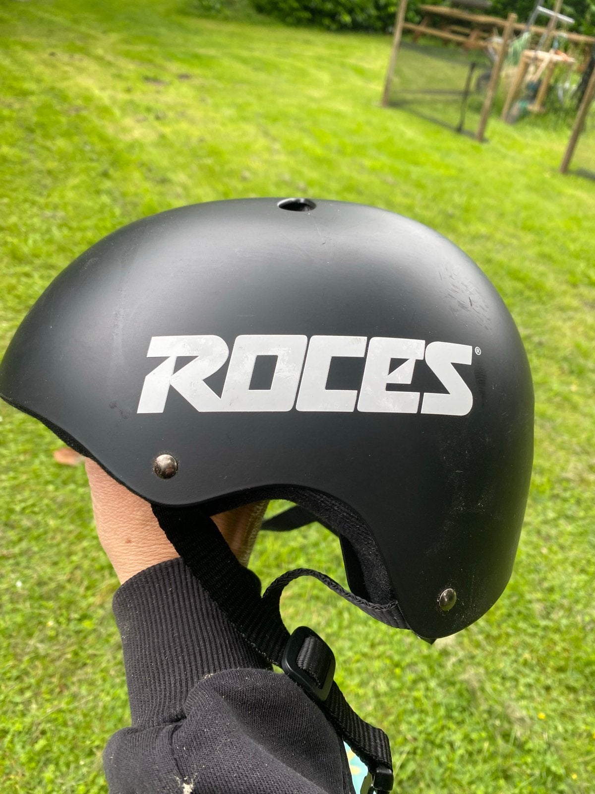 Roces helm zwart, maat 54-56, verstelbaar, Ophalen of Verzenden, Zo goed als nieuw, Overige maten, Heer of Dame
