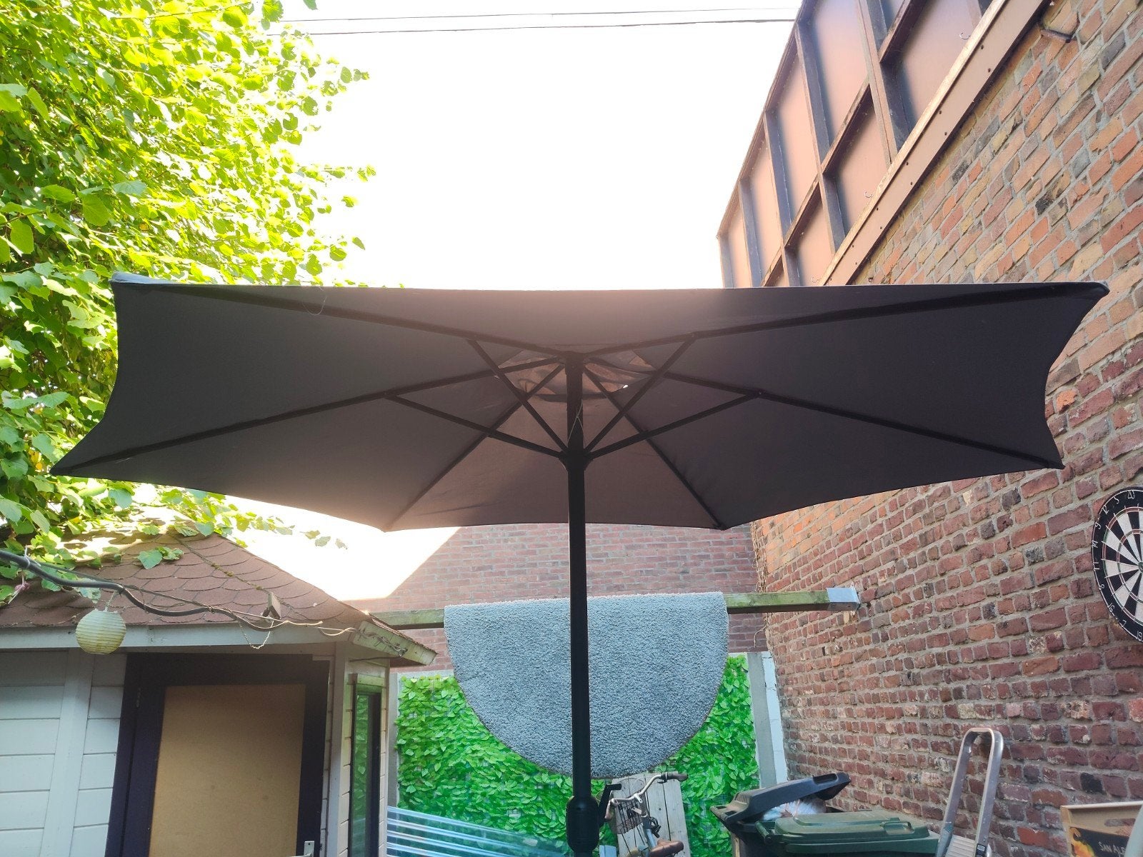Parasol, Ophalen
