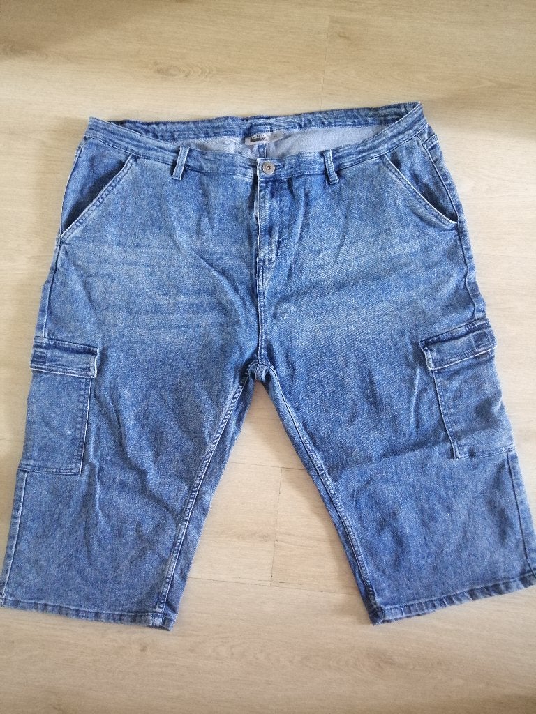 Heren spijkerbroek 3/4 met elastaan, grote maten, Kleding | Heren, Grote Maten, Ophalen of Verzenden, Zo goed als nieuw, Blauw
