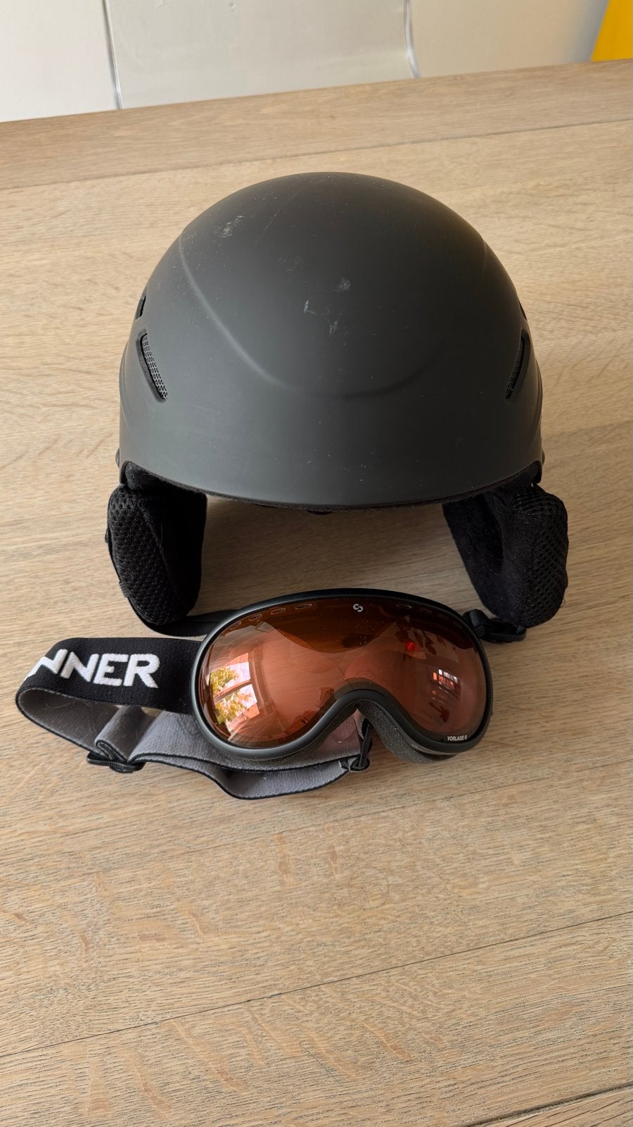 Skihelm met skibril maat S - Spex en Winner, Ophalen of Verzenden, Zo goed als nieuw, Overige typen