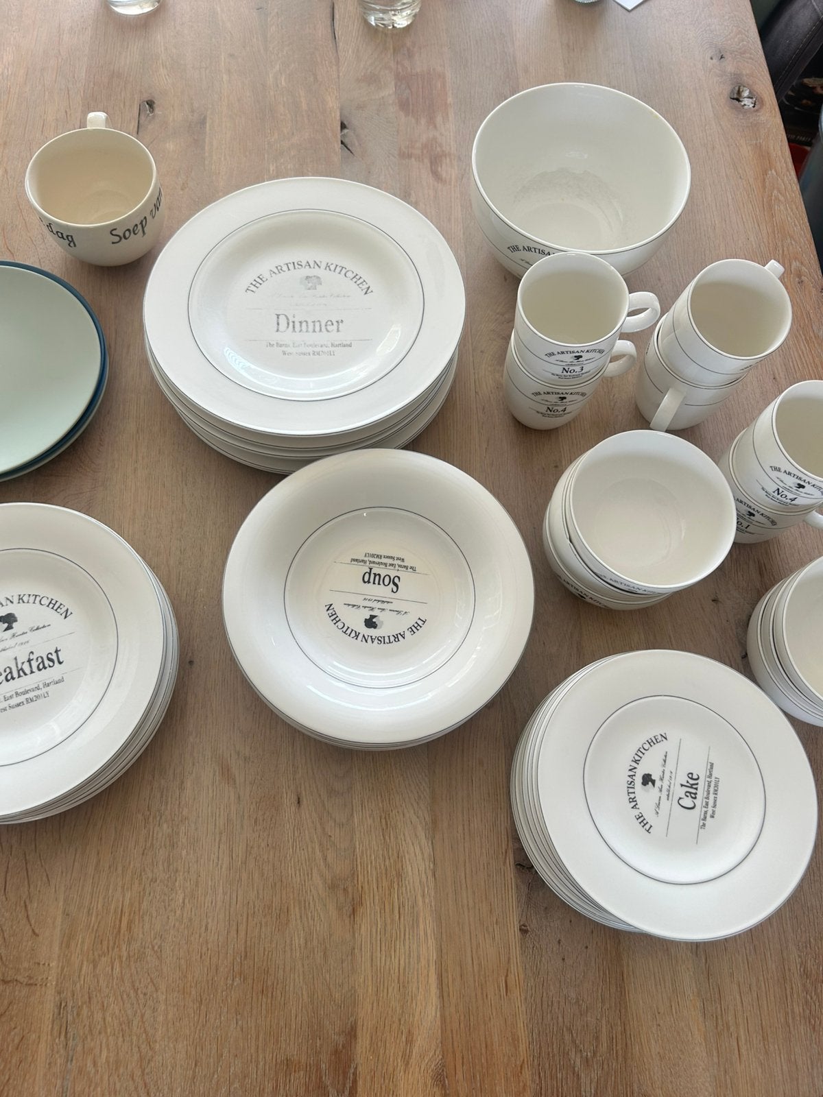 Servies, Ophalen