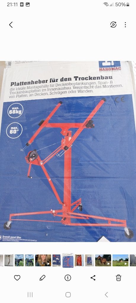 Platen lift, Ophalen, Nieuw