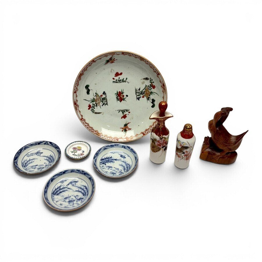 Lot diverse aziatica, waaronder 18e eeuws Chinees, Ophalen of Verzenden