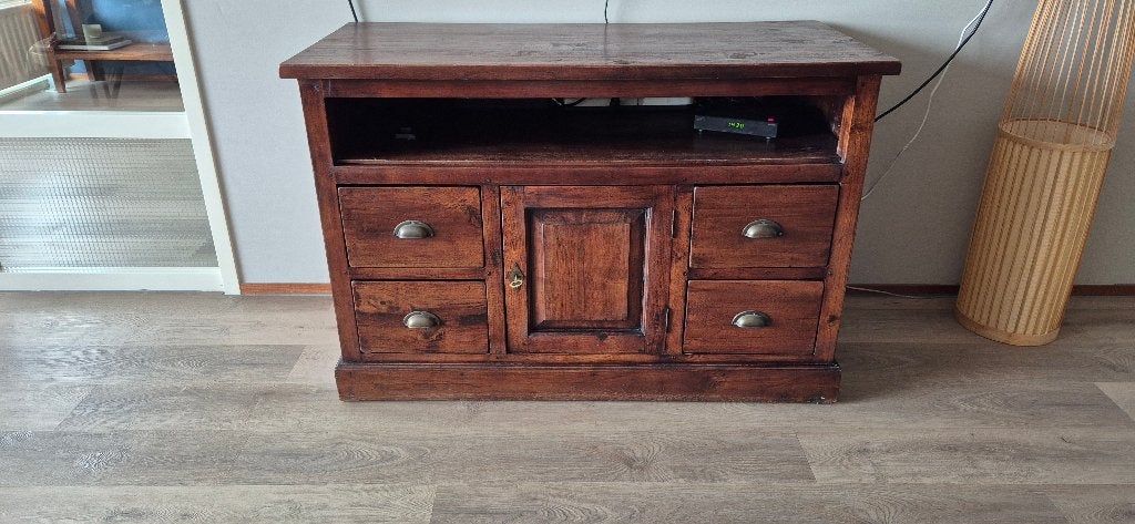 Teak kast, Ophalen, Teakhout, Zo goed als nieuw, Minder dan 100 cm