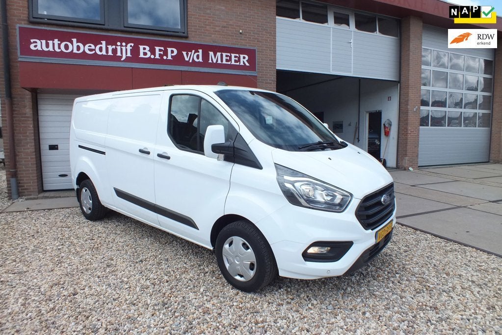 Ford Transit Custom 300 2.0 TDCI L2H1 Trend Navi, Auto's, Voorwielaandrijving, 4 cilinders, Wit, Origineel Nederlands