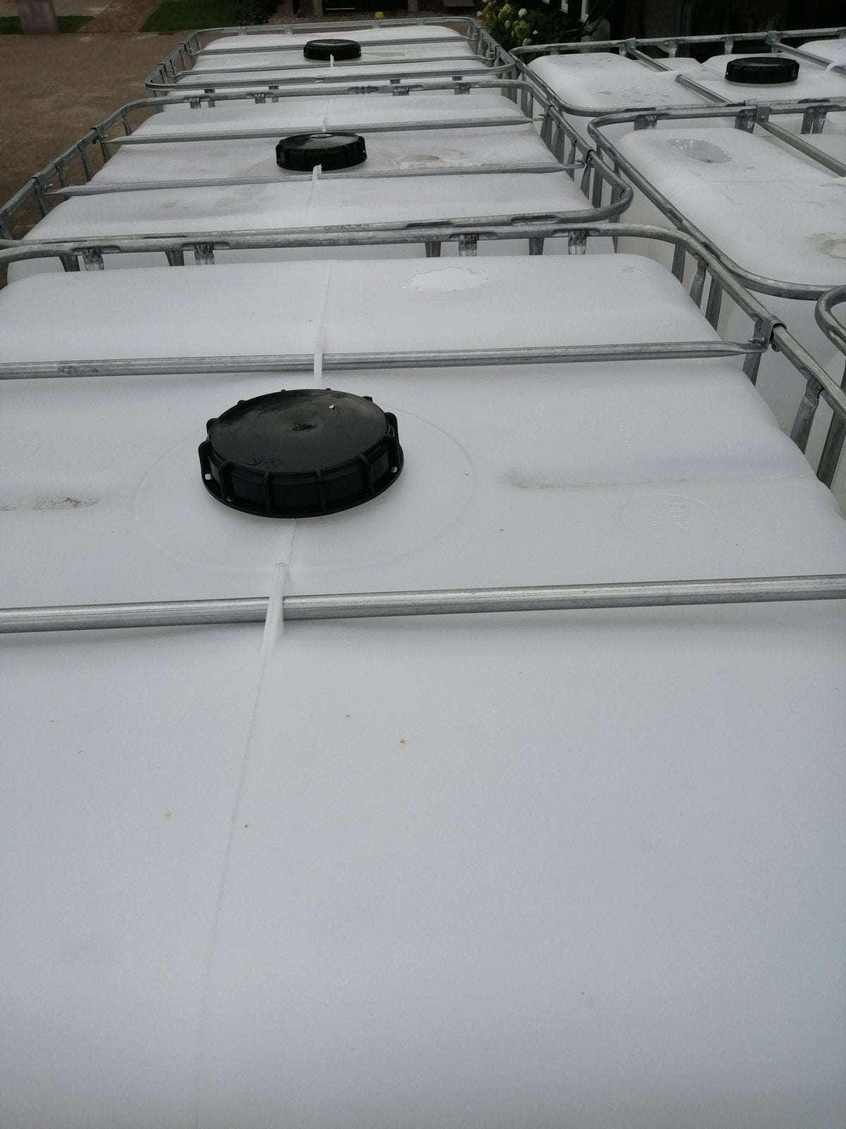 Ibc container/ibc vat/watervat/regenvat/1.000liter/slow feed, Tuin en Terras, Kunststof, Met kraantje, 150 liter of meer, Ophalen of Verzenden