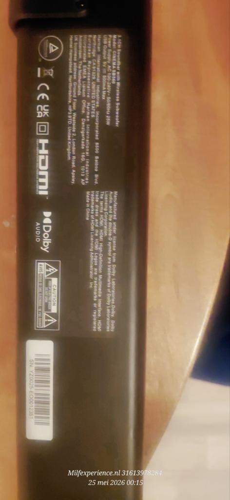 JBL Soundbar met subwoofer - Uitstekende geluidskwaliteit, Ophalen of Verzenden, Met externe subwoofer, Zo goed als nieuw