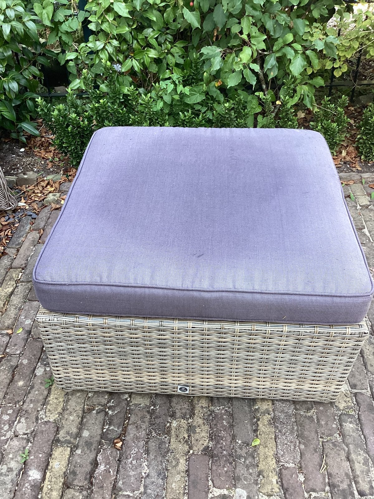 Wicker Lounge tafel, Hocker, Tuintafel., Ophalen, Zo goed als nieuw, Hocker