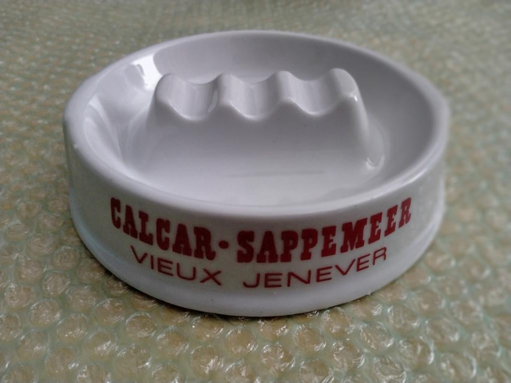 Reclame asbak Calcar - Sappemeer Vieux Jenever., Verzamelen, Ophalen of Verzenden, Nieuw, Gebruiksvoorwerp